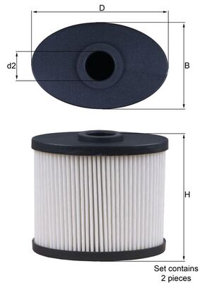 Mahle SOX6D/S - Filter, crankcase ventilation