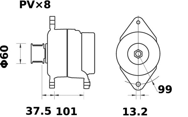 Mahle MG610 - Alternator