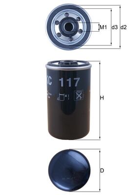 Mahle KC117 - Fuel Filter