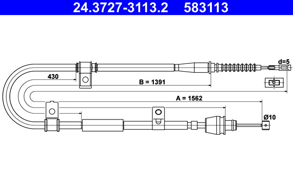 BOSCH 1987482632 Parking Brake Cable Pull