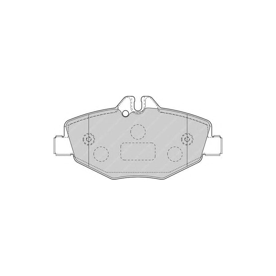 Ferodo Fqt1414 Brake Pad Set Front Axle Incl Wear Warning Contact With Brake Caliper Screws