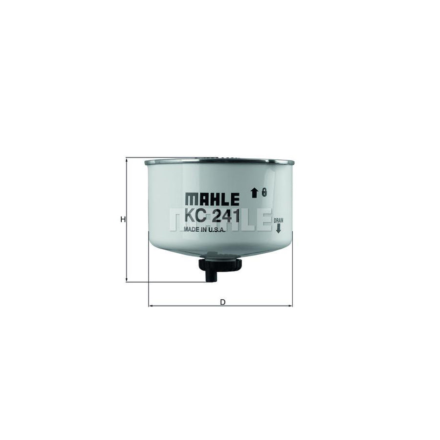 MAHLE ORIGINAL KC 241D Fuel filter Spin-on Filter