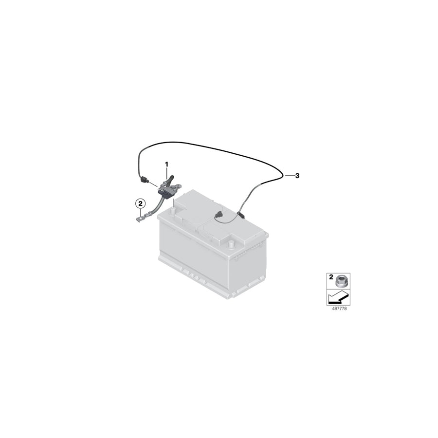 Genuine BMW 61129387544 F87 F21 F23 Rep.Cable Ibs (Inc. M240iX) | Duco Car Parts UK Car Parts