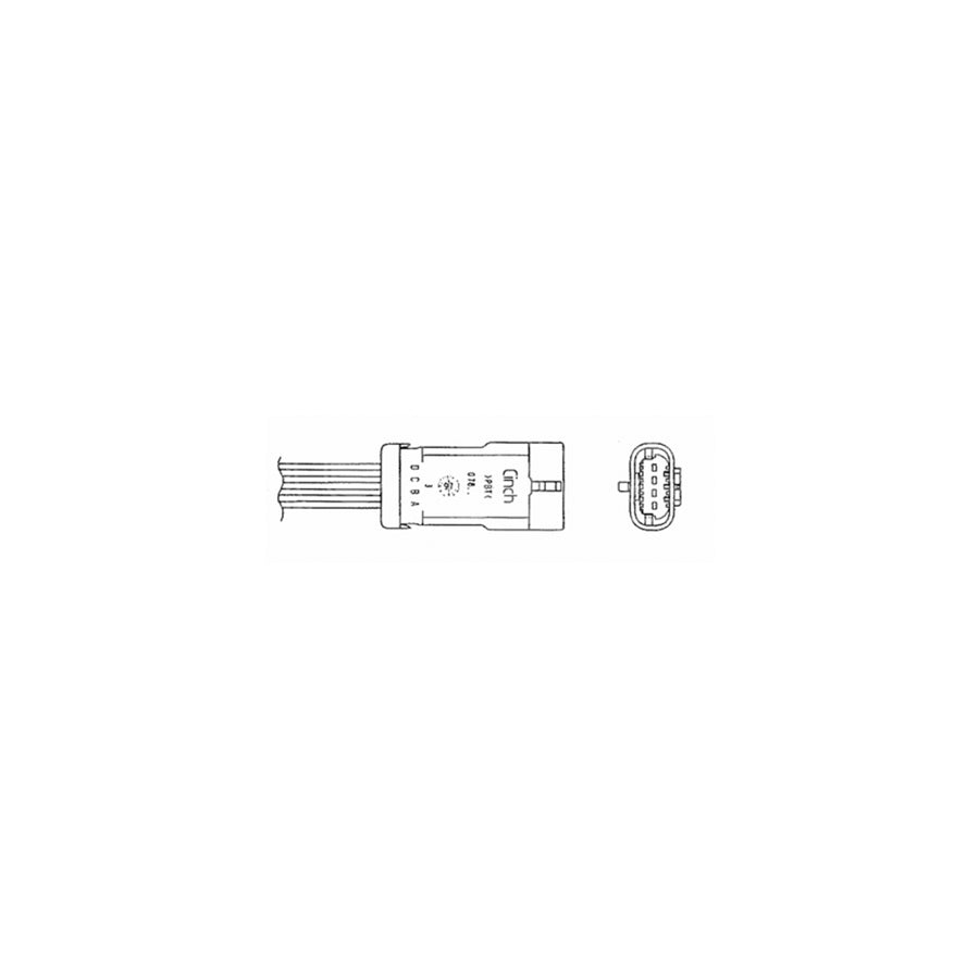 NTK Lambda Sensor / O2 Sensor (NGK 0020) - OZA636-R1