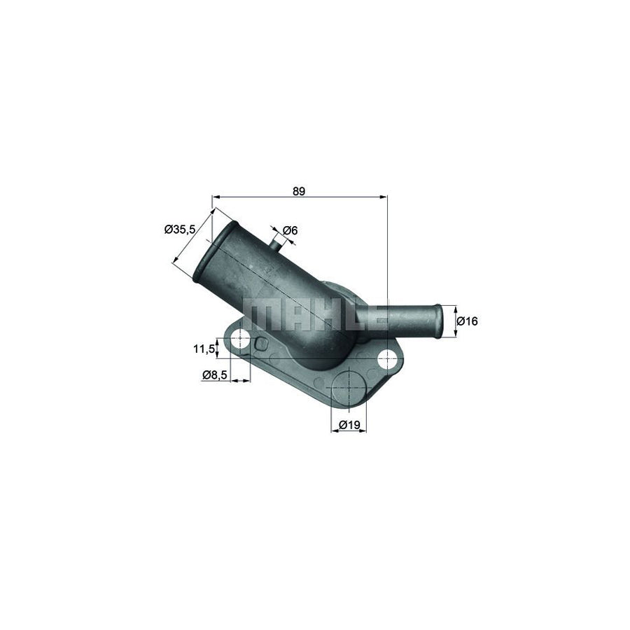 MAHLE ORIGINAL TI 64 87D Engine thermostat Opening Temperature: 87°C, with seal
