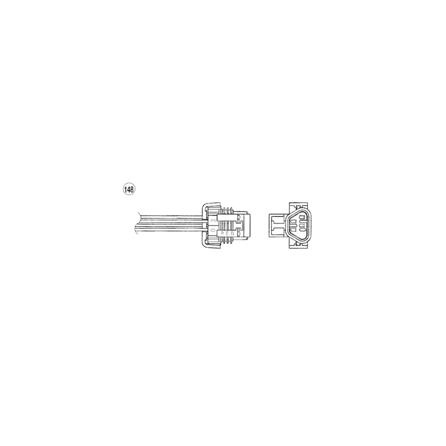 NTK Lambda Sensor / O2 Sensor (NGK 97715) - OZA663-GM3
