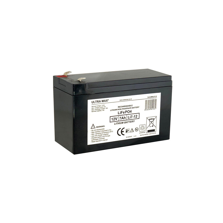 Ultramax Lithium 7AMP LiFePO4 Battery