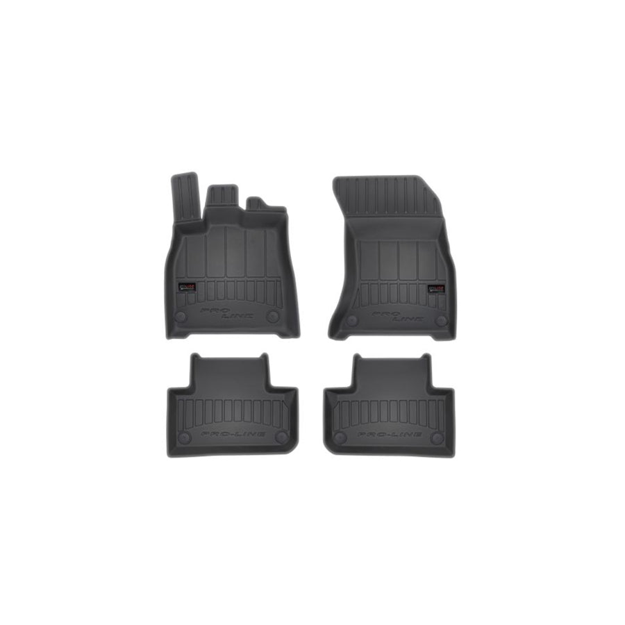 FROGUM Tailored 3D407657 Floor mat set for AUDI Q5 (FYB) Elastomer, Front and Rear, Quantity: 4, Black, (LHD)