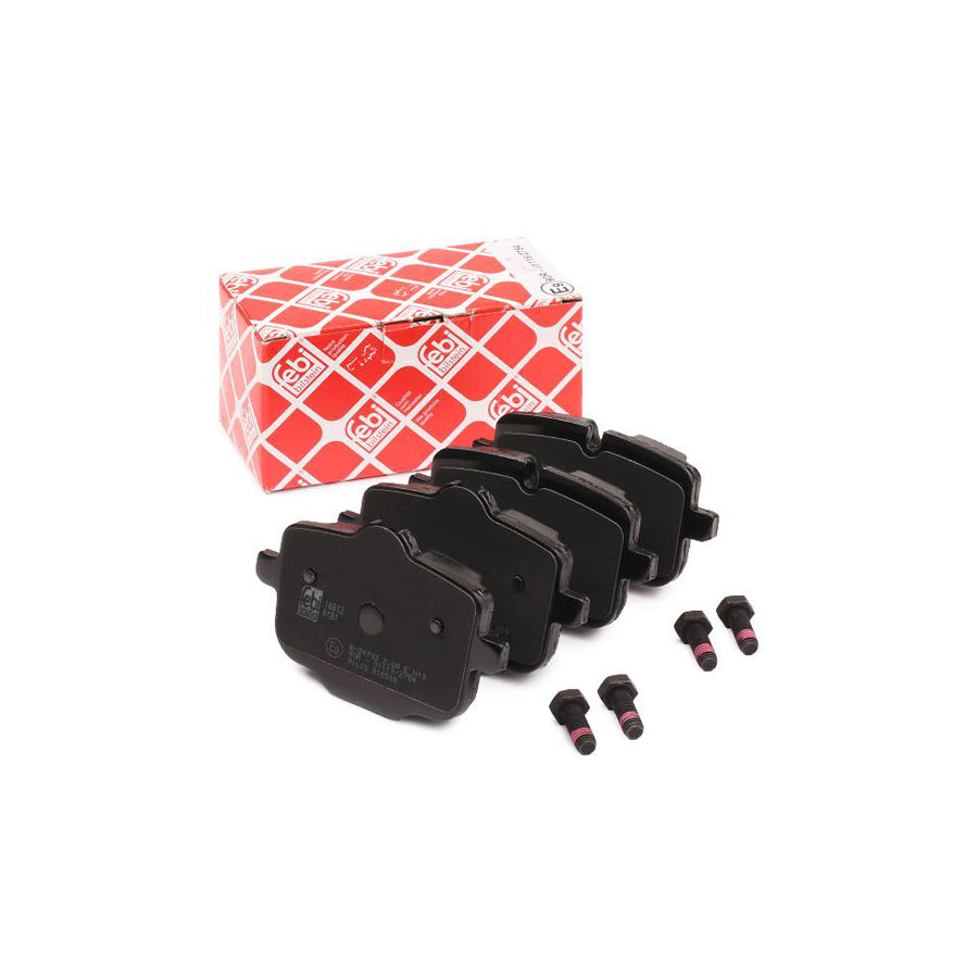 Febi Bilstein 16812 Brake Pad Set Rear Axle Prepared For Wear Indicator With Bolts Screws