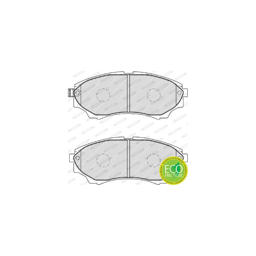 Ferodo Premier Eco Friction Fdb1817 Brake Pad Set With Acoustic Wear Warning Without Accessories