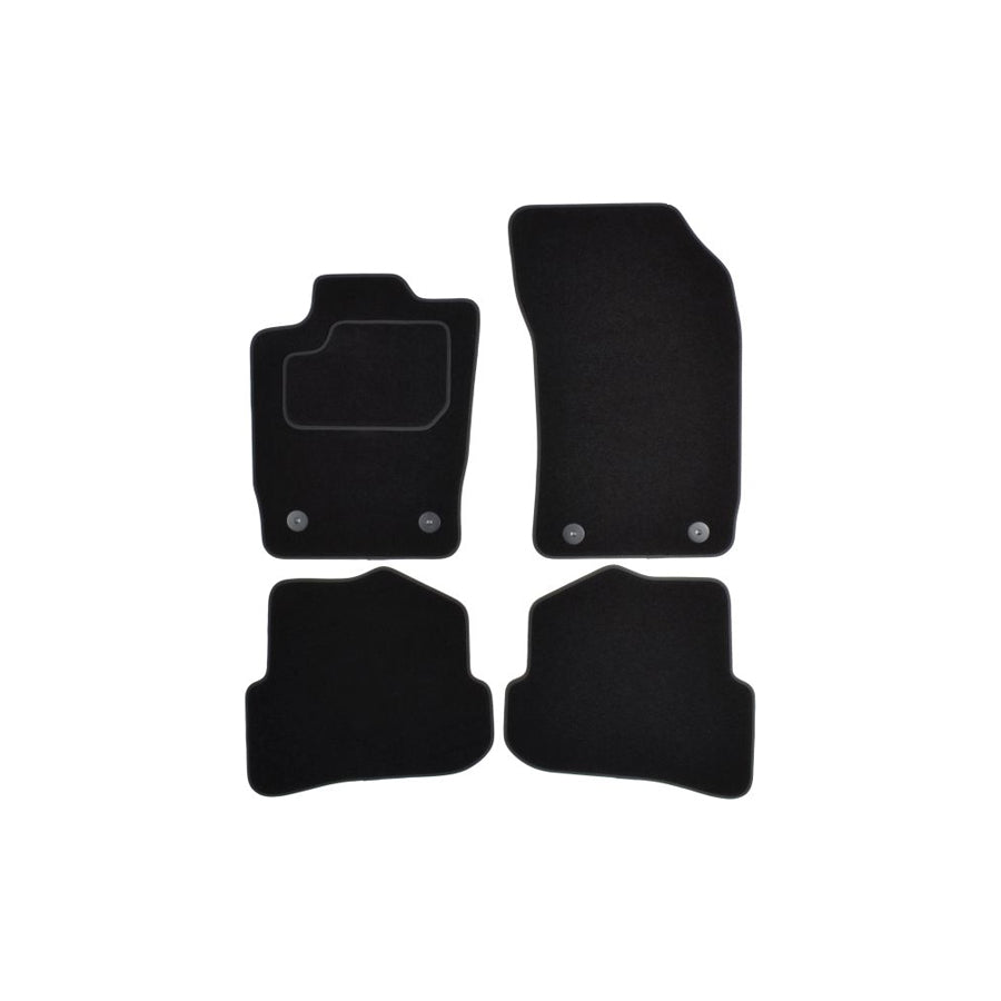 MAMMOOTH A041 AUD60 PRM 01 Floor mat set for AUDI A1 Hatchback (8X1, 8XK) Textile, Front and Rear, Quantity: 4, Black