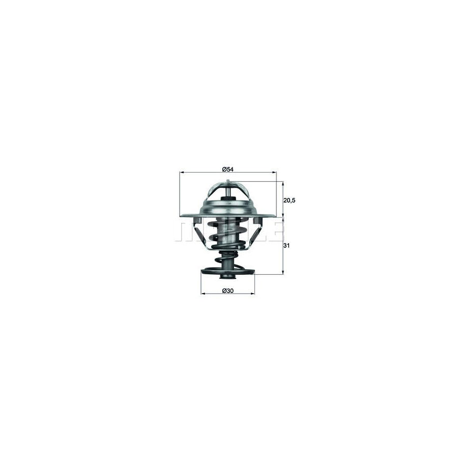MAHLE ORIGINAL TX 10 66D Engine thermostat Opening Temperature: 66°C, with seal
