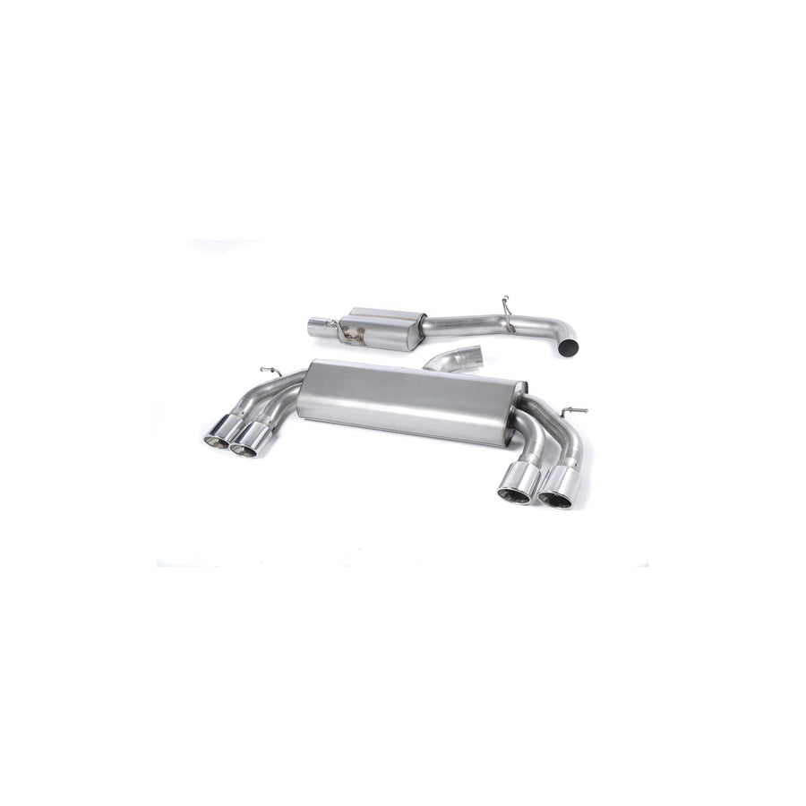 MillTek Audi 8V S3 Resonated Non-Valved Cat-Back Exhaust (Quattro)