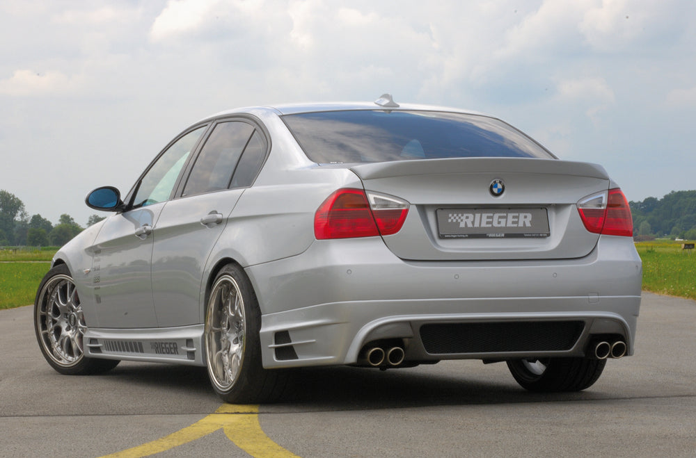 Rieger 00053405 BMW 3 Series E90 E91 Right Side Skirt - Matte Black