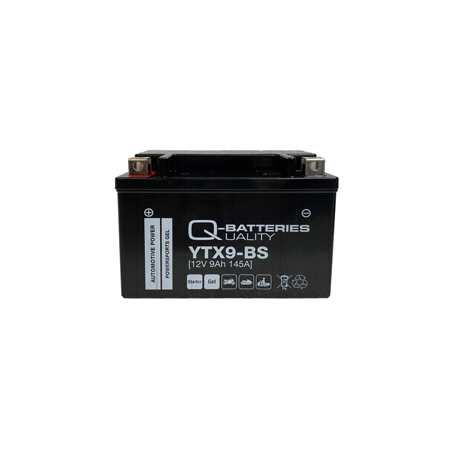 Q-Batteries Motorcycle Battery YTX9BS Gel 50812 12V 9Ah 145A