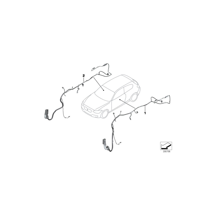 Genuine BMW 61129341010 F23 F22 Wiring Co-Drivers Side (Inc. 218i, 230i & 230iX) | Duco Car Parts UK Car Parts