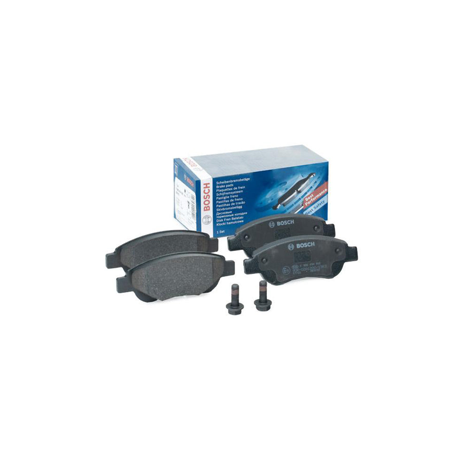 Bosch 0986494065 Brake Pad Set With Anti Squeak Plate With Bolts Screws With Mounting Manual BP2702