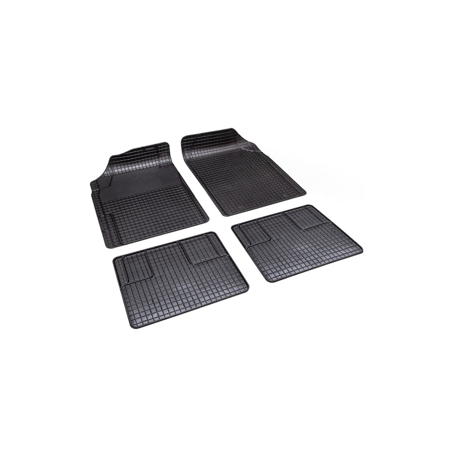 ALCA Universal fit, CarProtect, Universal 732000 Floor mat set Elastomer, Front, Rear, Quantity: 4, Black