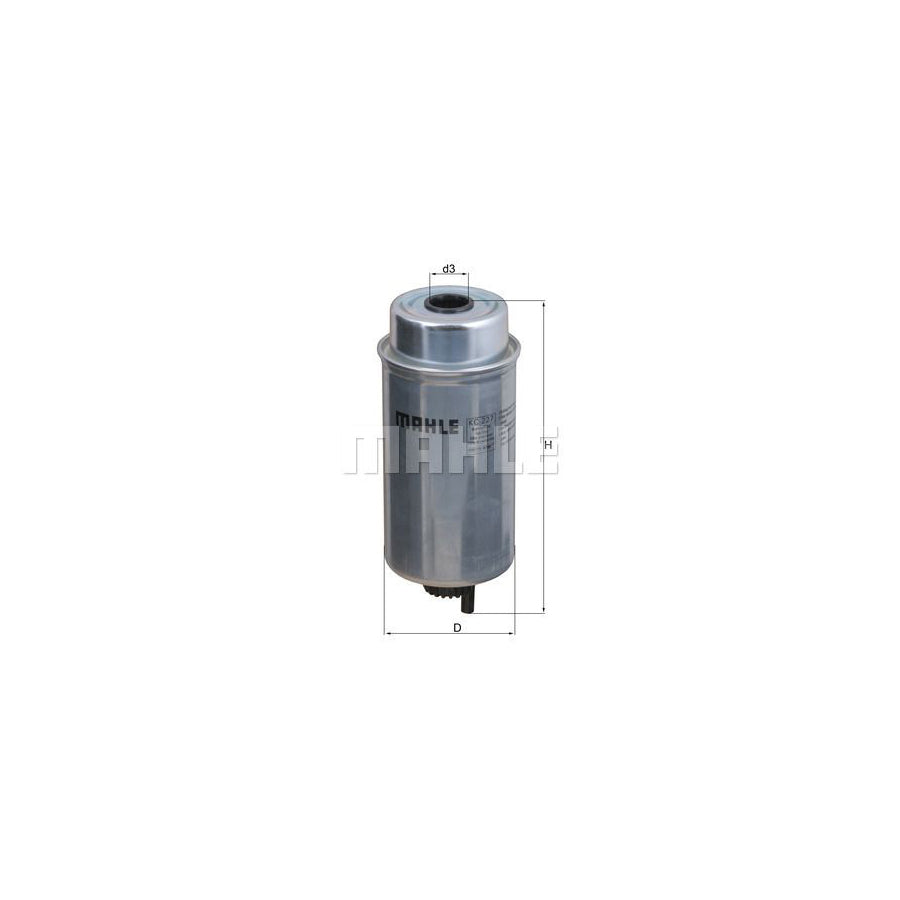 MAHLE ORIGINAL KC 227 Fuel filter Spin-on Filter
