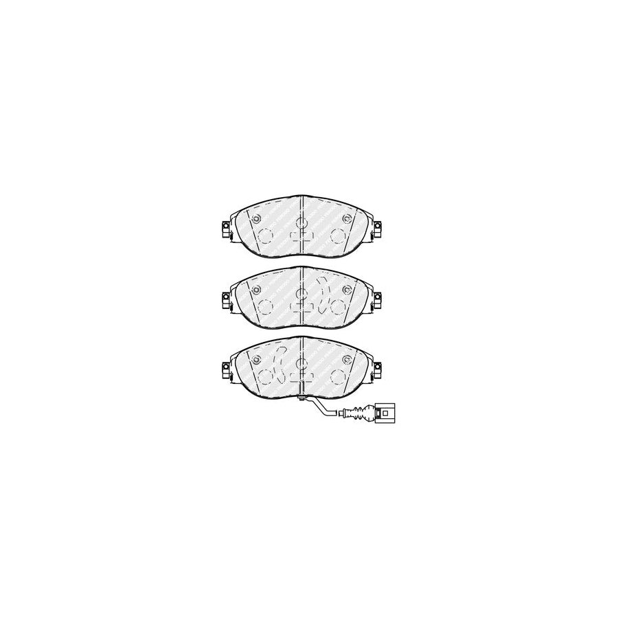 Ferodo Fdb5096 Brake Pad Set Incl Wear Warning Contact With Accessories