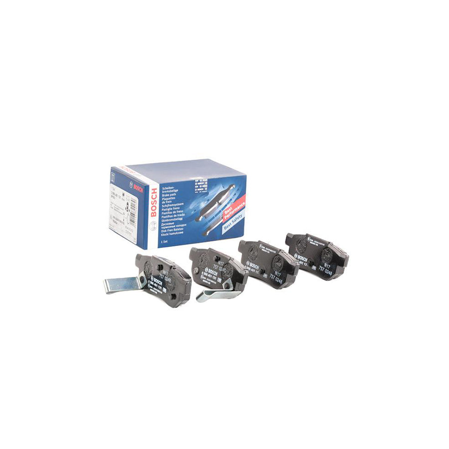 Bosch 0986461131 Brake Pad Set With Acoustic Wear Warning With Mounting Manual BP582