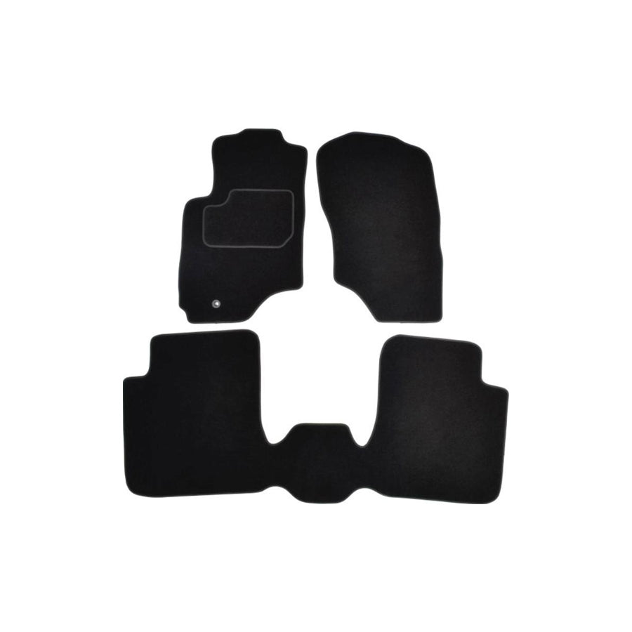MAMMOOTH A041 MIT105 PRM 01 Floor mat set for MITSUBISHI Outlander I Off-Road (CU) Textile, Front and Rear, Quantity: 3, Black