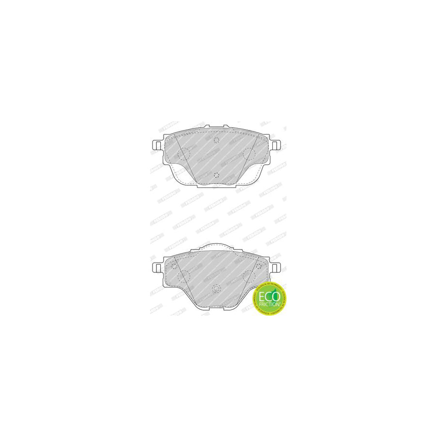 Ferodo Fdb4766 Brake Pad Set Premier Eco Friction Not Prepared For Wear Indicator With Accessories