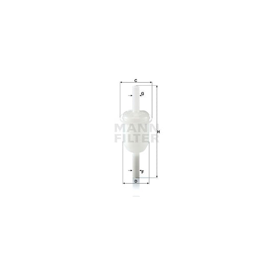 MANN-FILTER WK 31/4 Fuel filter In-Line Filter