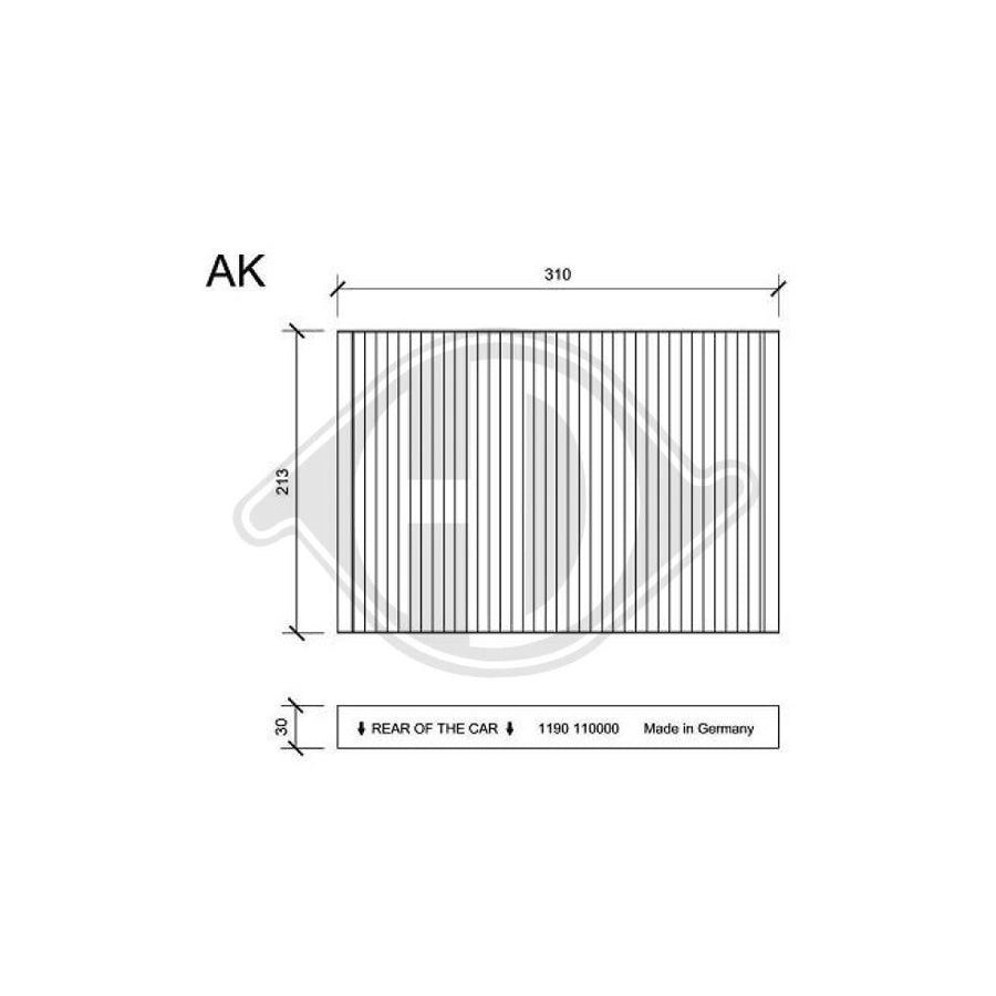 Diederichs Dci1190 Pollen Filter For Chrysler 300 | Duco Car Parts UK Car Parts