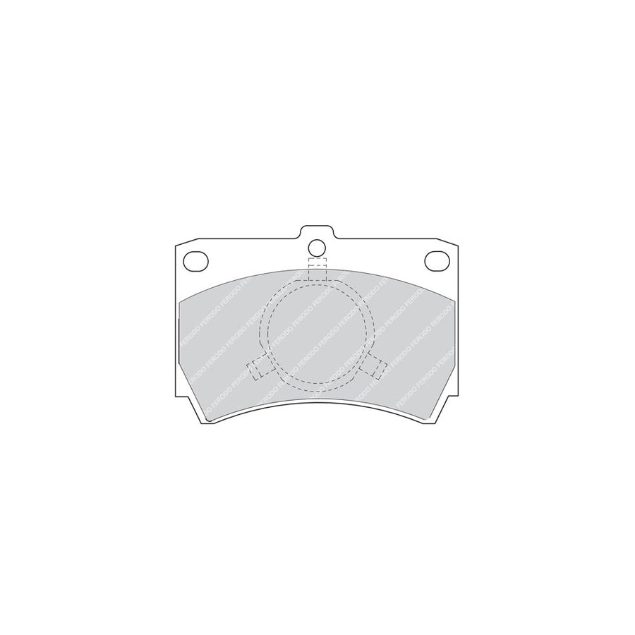 Ferodo Premier Fdb487 Brake Pad Set For Mazda 323 Not Prepared For Wear Indicator With Piston Clip