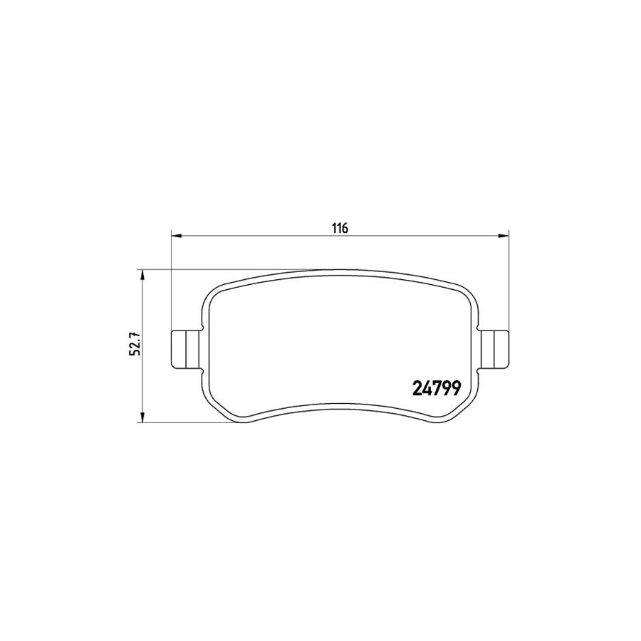 Brembo P 24 080 Brake Pad Set For Ford Usa Freestar Iii Excl Wear Warning Contact