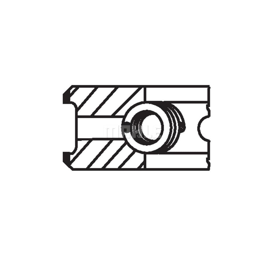 MAHLE ORIGINAL 009 76 N0 Piston Ring Kit Cyl.Bore: 82,0mm