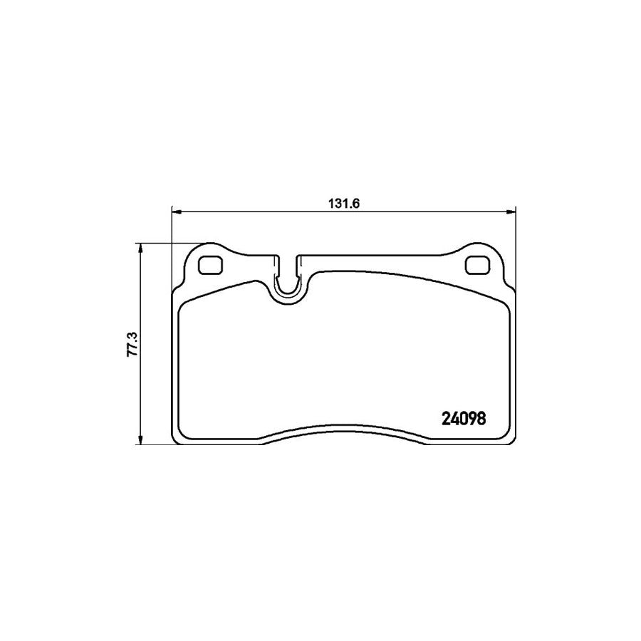 Hella 8DB 355 011 851 Brake Pad Set For Vw Touareg Prepared For Wear Indicator