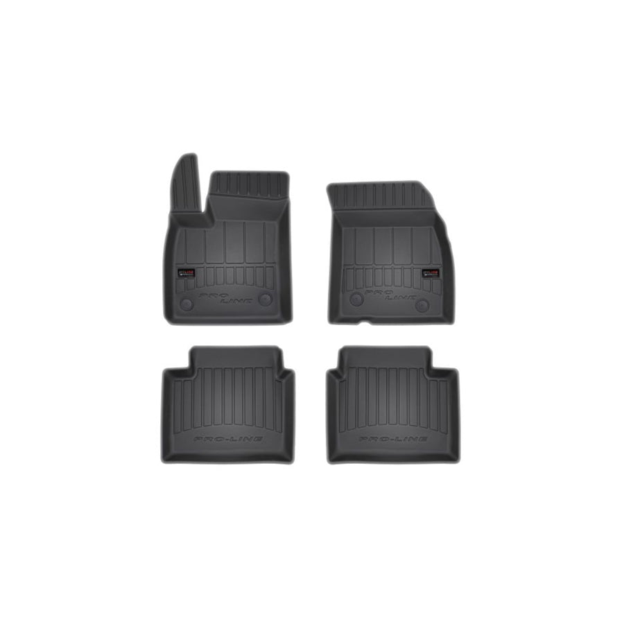 FROGUM 3D407640 Floor mat set for FORD FOCUS Elastomer, Front and Rear, Quantity: 4, Black