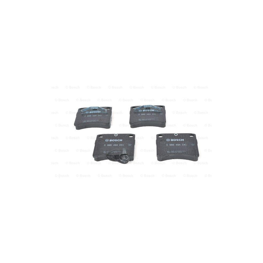 Bosch 0986494041 Brake Pad Set Incl Wear Warning Contact With Anti Squeak Plate With Mounting Manual BP389