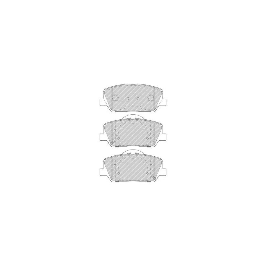 Ferodo Fdb4984 Brake Pad Set With Acoustic Wear Warning With Accessories
