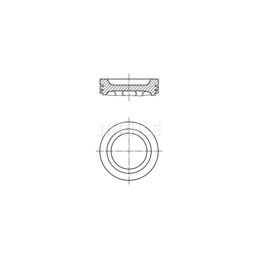 MAHLE ORIGINAL 063 44 02 Piston for ALFA ROMEO 33 87,6 mm, with piston rings