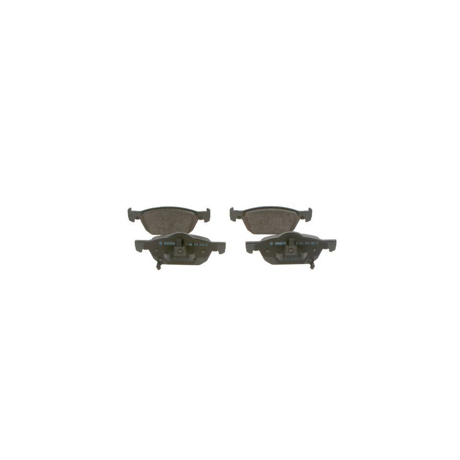 Bosch 0986494383 Brake Pad Set For Honda Accord With Acoustic Wear Warning With Anti Squeak Plate With Mounting Manual With Piston Clip BP1291