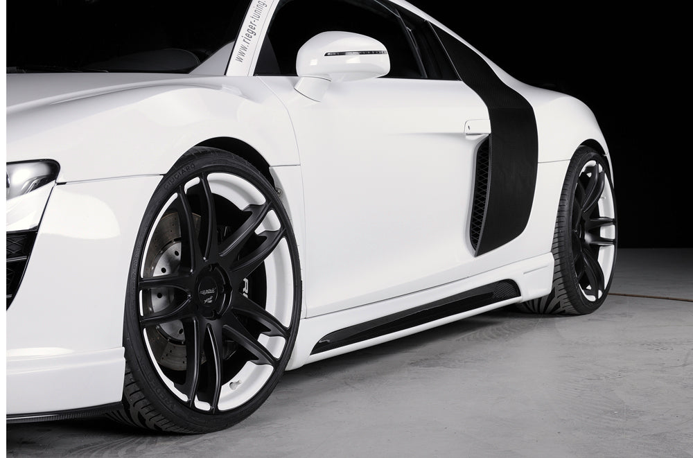 Rieger 00099807 Audi 42 R8 Right Side Skirt - Carbon-Look