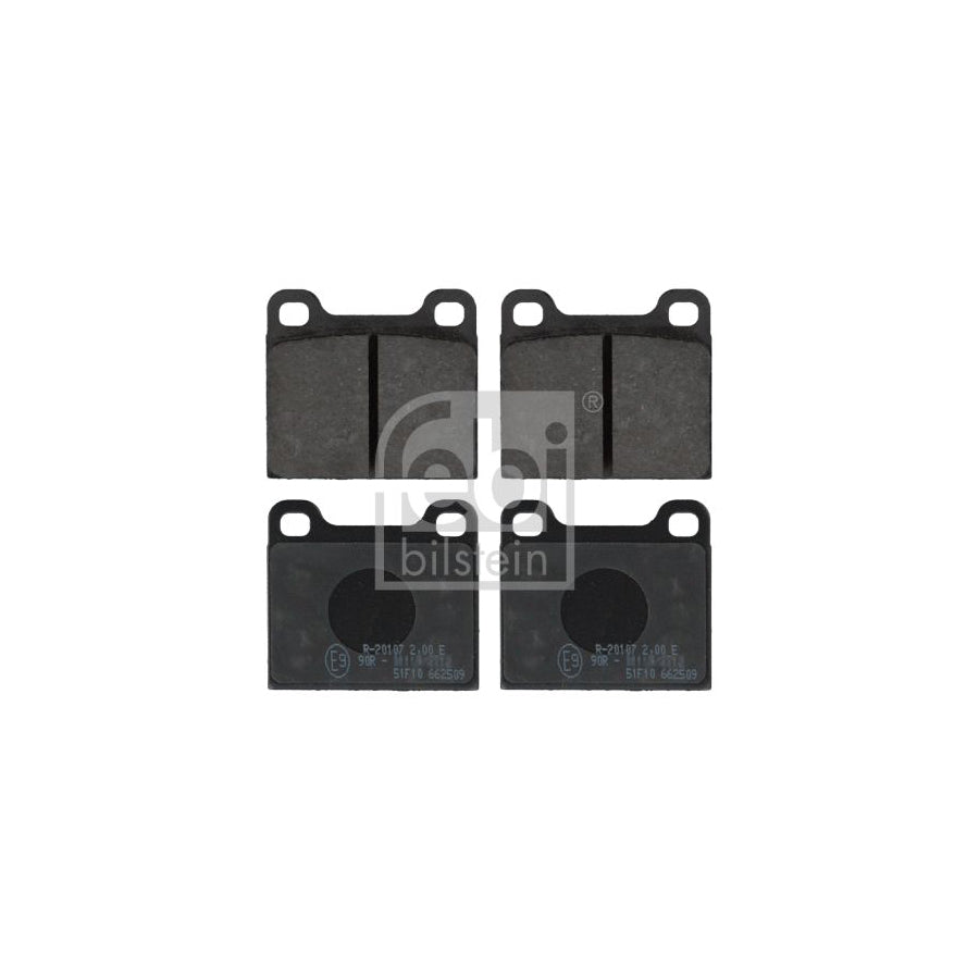 Febi Bilstein 16290 Brake Pad Set Rear Axle Excl Wear Warning Contact