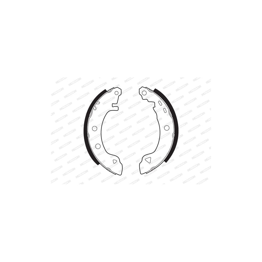 FERODO PREMIER FSB401 Brake Shoe Set with accessories