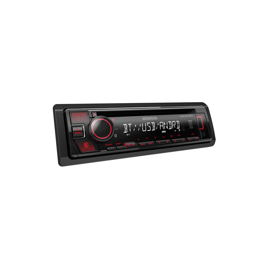 KENWOOD KDC-BT430U Car stereo 1 DIN, AOA 2.0, 14.4V, AAC, FLAC, MP3, WAV, WMA, CD-R/RW, Spotify App Link