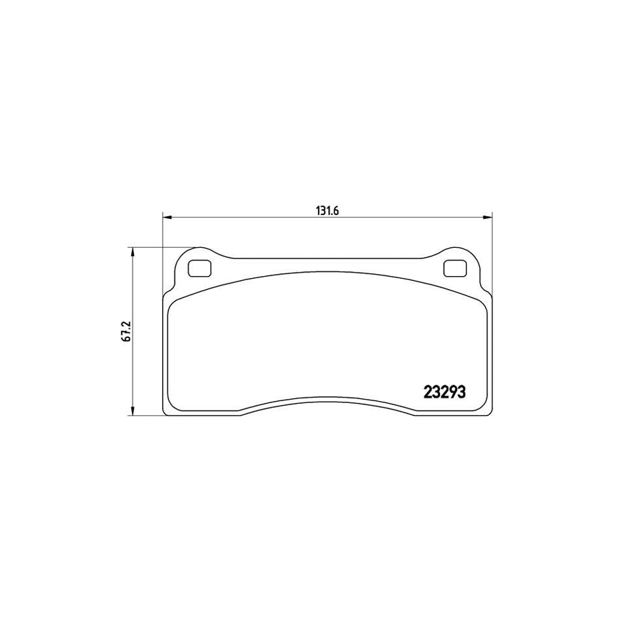Brembo P 36 018 Brake Pad Set Excl Wear Warning Contact