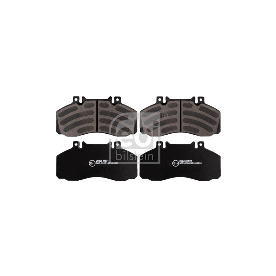 Febi Bilstein 16566 Brake Pad Set Front Axle Rear Axle Prepared For Wear Indicator