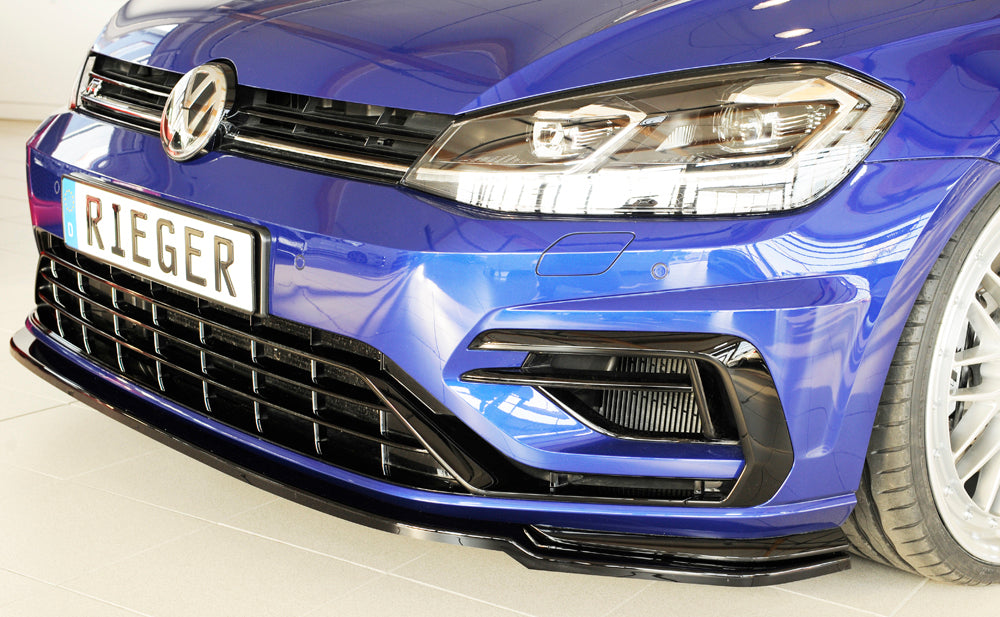 Rieger 00088150 VW Mk7 Mk7-Line Golf R Front Splitter - Glossy Black