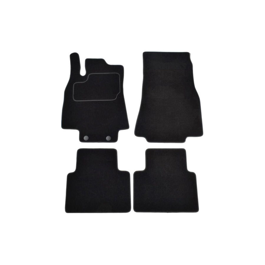 MAMMOOTH A041 MER35 PRM 01 Floor mat set suitable for MERCEDES-BENZ A-Class (W169) Textile, Front and Rear, Quantity: 4, Black