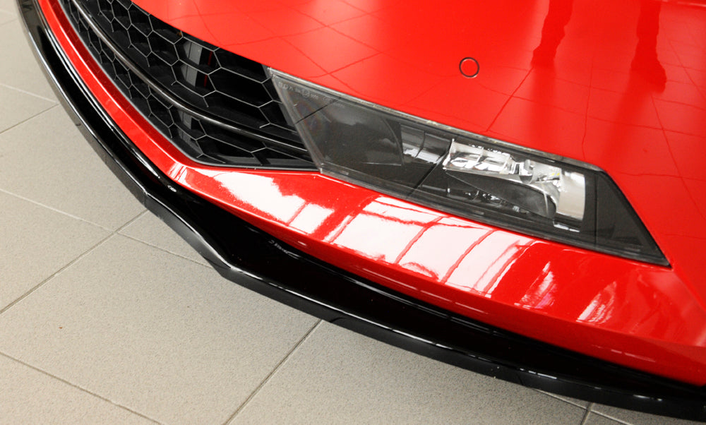 Rieger 00088149 Skoda 3T 3V Superb III Front Splitter - Glossy Black