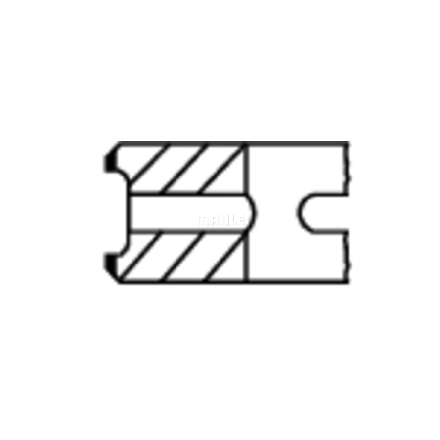 MAHLE ORIGINAL 201 42 N2 Piston Ring Kit Cyl.Bore: 91,23mm