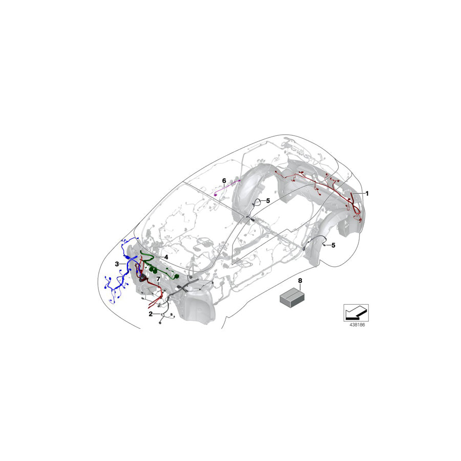 Genuine BMW 61129392559 Rep. Cable, Electric Parking Brake (Inc. i3 94Ah Rex, i3s 94Ah Rex & i3 60Ah) | Duco Car Parts UK Car Parts