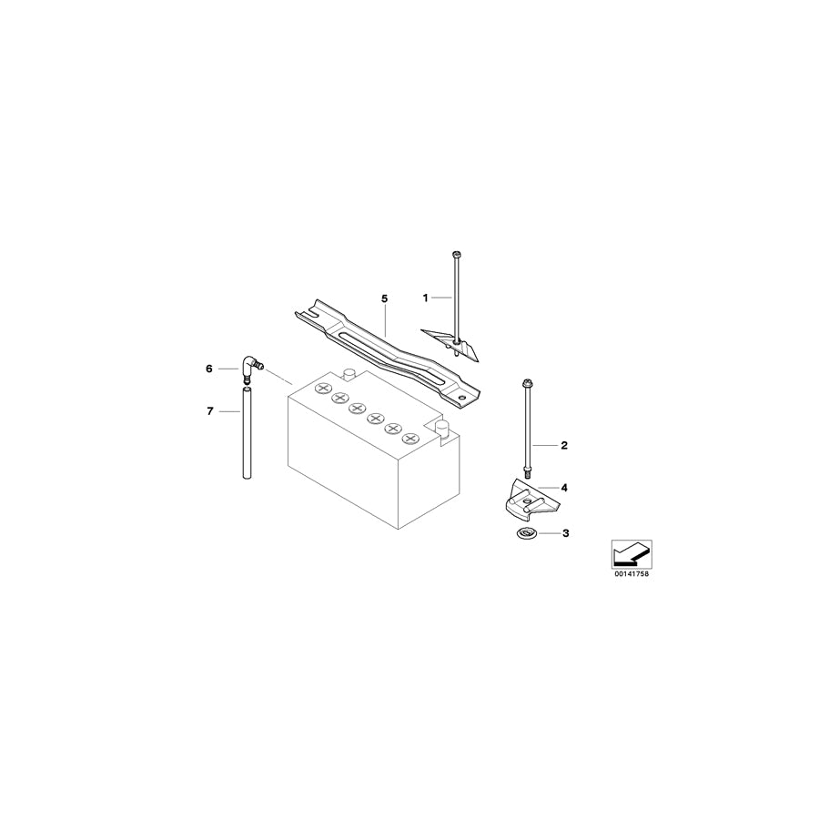 Genuine BMW 61217577620 E30 E63 E31 Mounting Screw 190mm (Inc. X6 30dX, 318d & X5 3.5d) | Duco Car Parts UK Car Parts